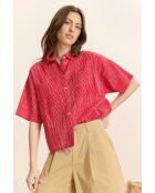 Chemise en coton Celine rose