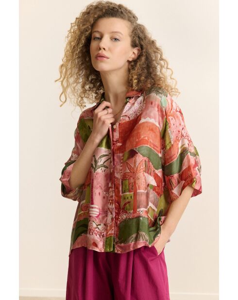 Chemise Celina rose