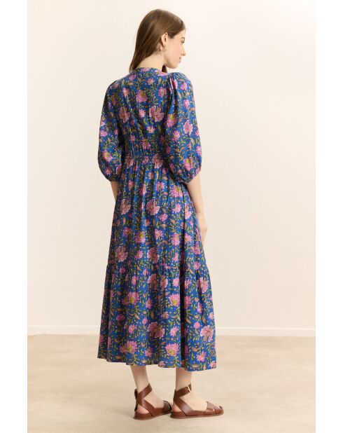 Blaues Baumwollkleid Vanina