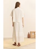 Chemise en coton Celine écrue