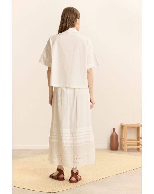 Chemise en coton Celine écrue