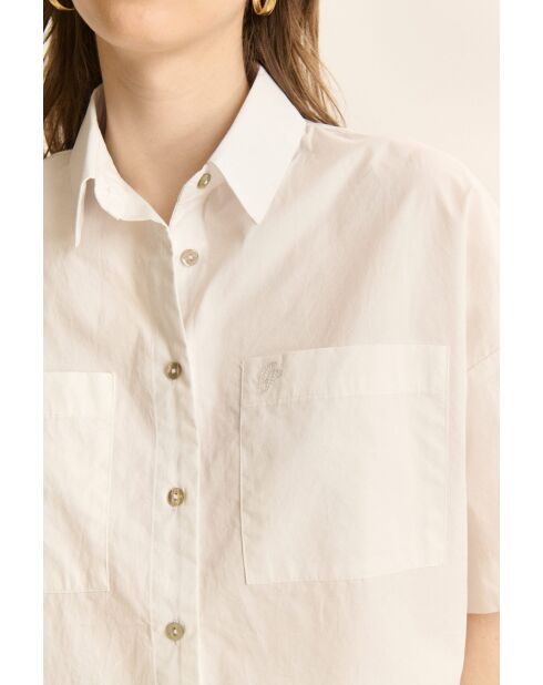 Chemise en coton Celine écrue