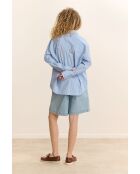 Blaues Baumwollhemd Belle