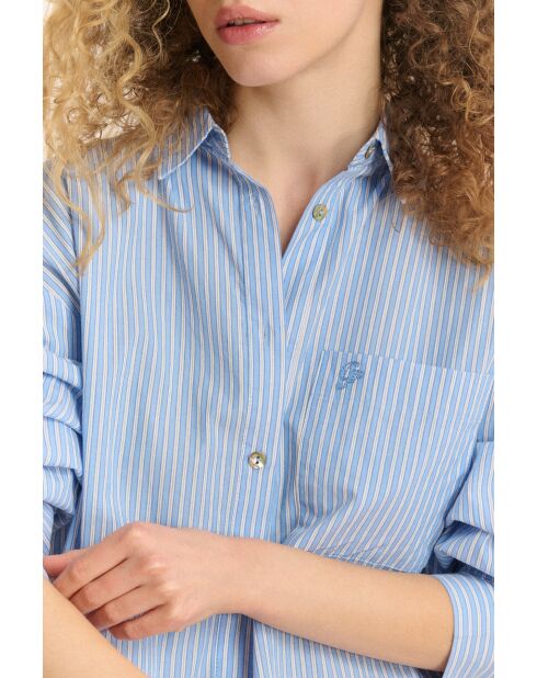 Blaues Baumwollhemd Belle