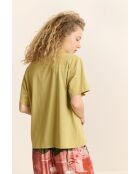 Camiseta Vista Almond de algodón