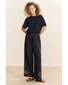 Navyblaues T-Shirt Vista aus Baumwolle