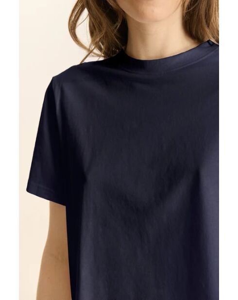 Navyblaues T-Shirt Vista aus Baumwolle