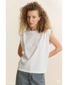 T-shirt van wit katoen Vivi