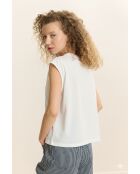 T-shirt van wit katoen Vivi