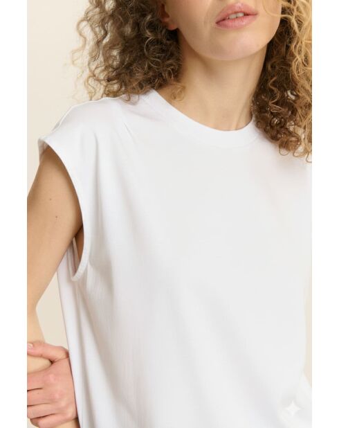 Weißes Baumwoll-T-Shirt Vivi
