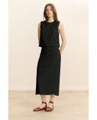 Top en coton Cesar noir