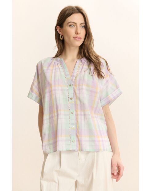 Blouse en coton Celda lilas
