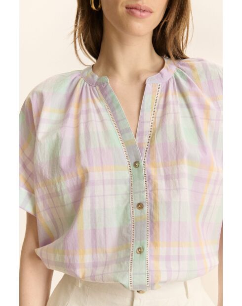 Blouse en coton Celda lilas