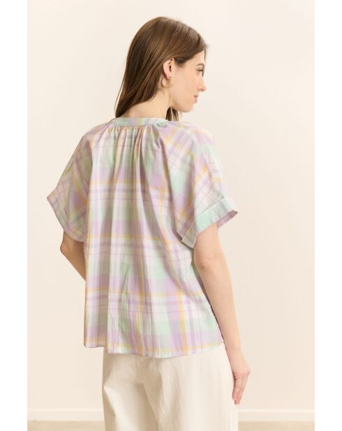 Blouse en coton Celda lilas