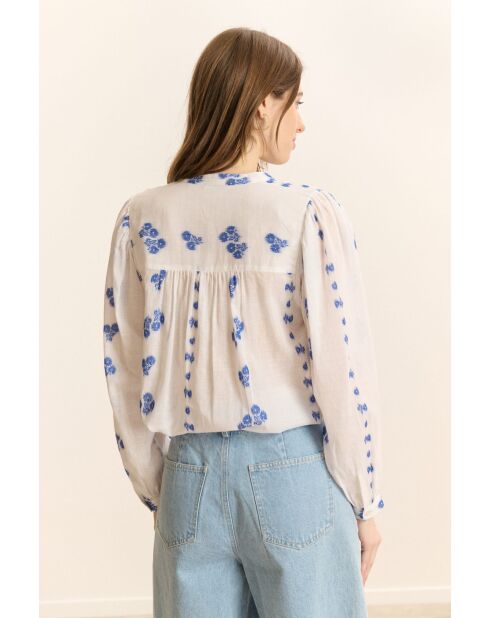 Blouse en coton Ketty blanche