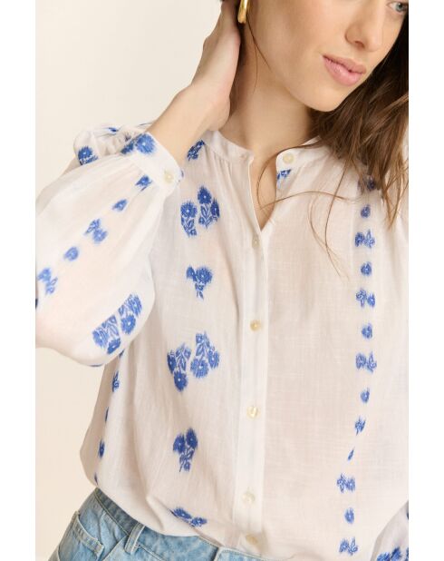 Blouse en coton Ketty blanche