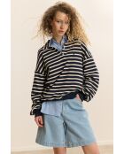 Felpa Chris in cotone blu