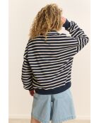 Felpa Chris in cotone blu