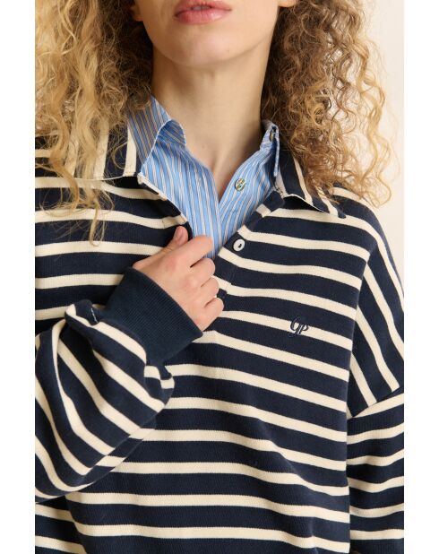 Sweat en coton Chris marine