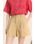 Short en coton Come beige