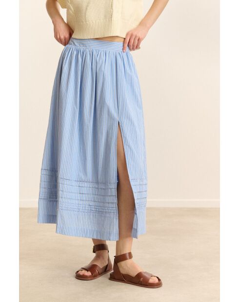 Blauer Baumwollrock Cosette