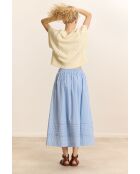 Blauer Baumwollrock Cosette
