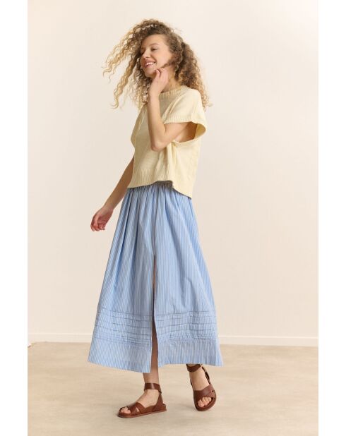 Blauer Baumwollrock Cosette