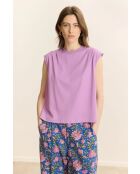 Lilafarbenes Baumwoll-T-Shirt Vivi