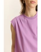 Lilafarbenes Baumwoll-T-Shirt Vivi