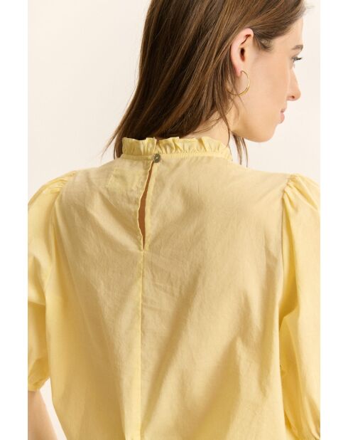 Blouse en coton Cerena jaune