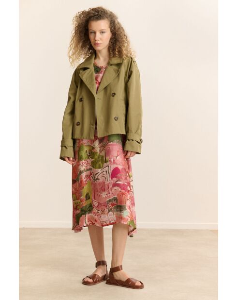 Manteau en coton Clyde kaki