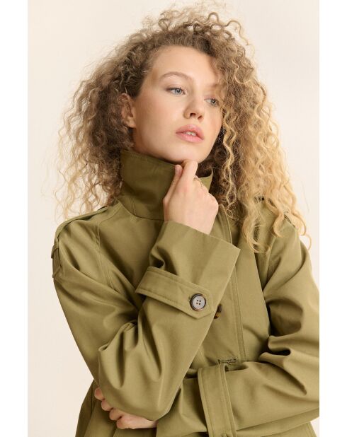 Manteau en coton Clyde kaki