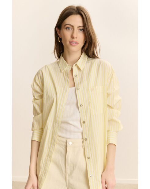 Chemise en coton Belle jaune