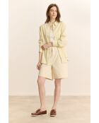 Chemise en coton Belle jaune