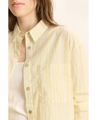 Chemise en coton Belle jaune