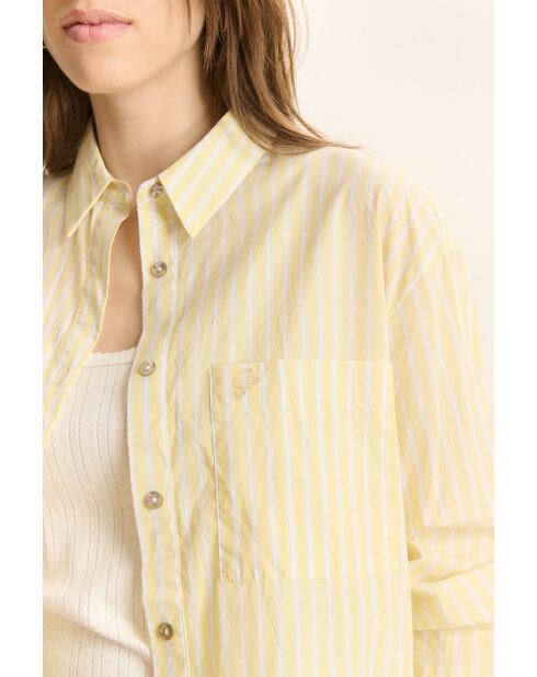 Chemise en coton Belle jaune