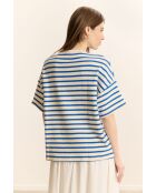 Felpa Chiara in cotone blu