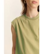 Camiseta Vivi de algodón almendra
