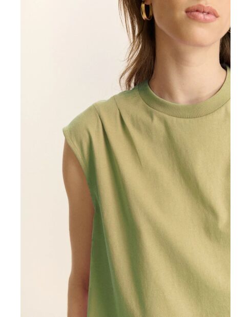 Camiseta Vivi de algodón almendra