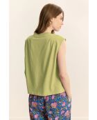 Camiseta Vivi de algodón almendra