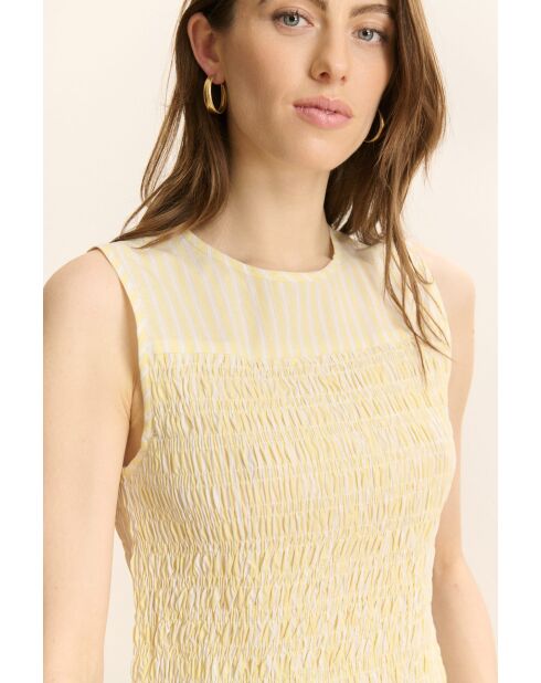 Top en coton Cerise jaune