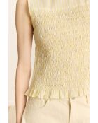 Top en coton Cerise jaune