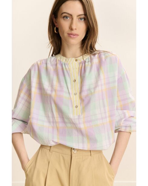 Blouse en coton Blouse Cedric lilas