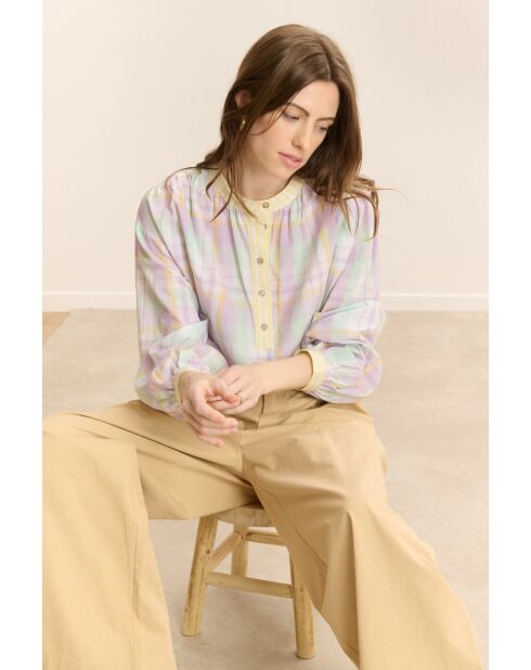 Blouse en coton Blouse Cedric lilas