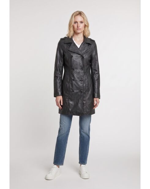 Giacca Gulia in pelle nera