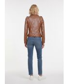 Cognacfarbene Lederjacke Gilla