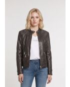 Braune Lederjacke Gabriella
