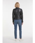 Veste en cuir Brea noire