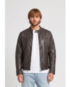 Braune Lederjacke Karson