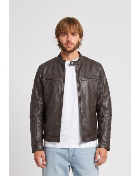 Braune Lederjacke Karson